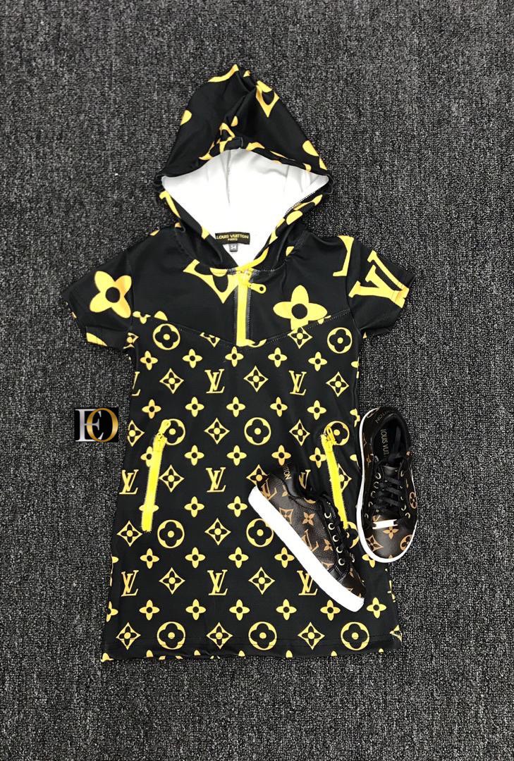 Louis Vuitton girls set with matching shoes - Hatim Kids Collections