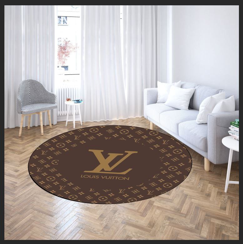 LV round rugs - HATIM COLLECTIONS